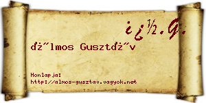 Álmos Gusztáv névjegykártya
